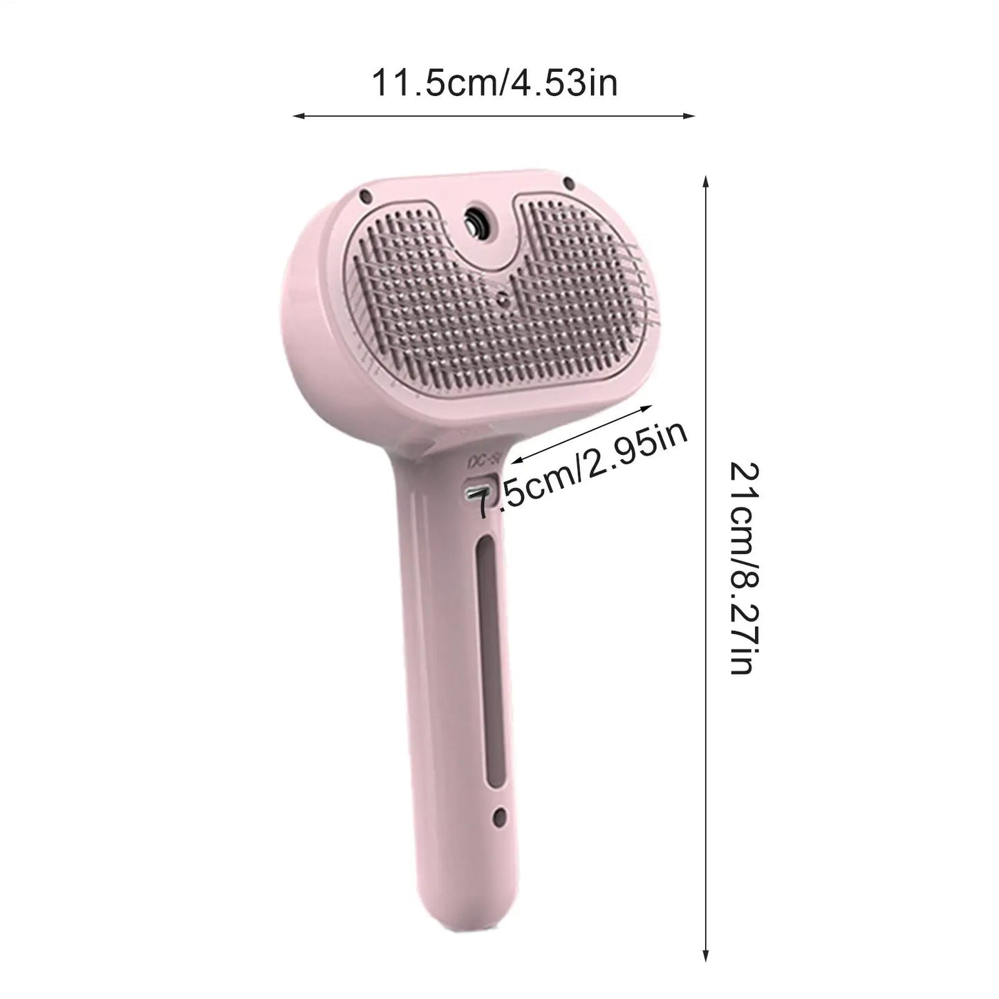 Professional Pet Grooming Spray Comb – Steam Hair Remover Brush for Cats & Dogs with Dematting & Self Cleaning