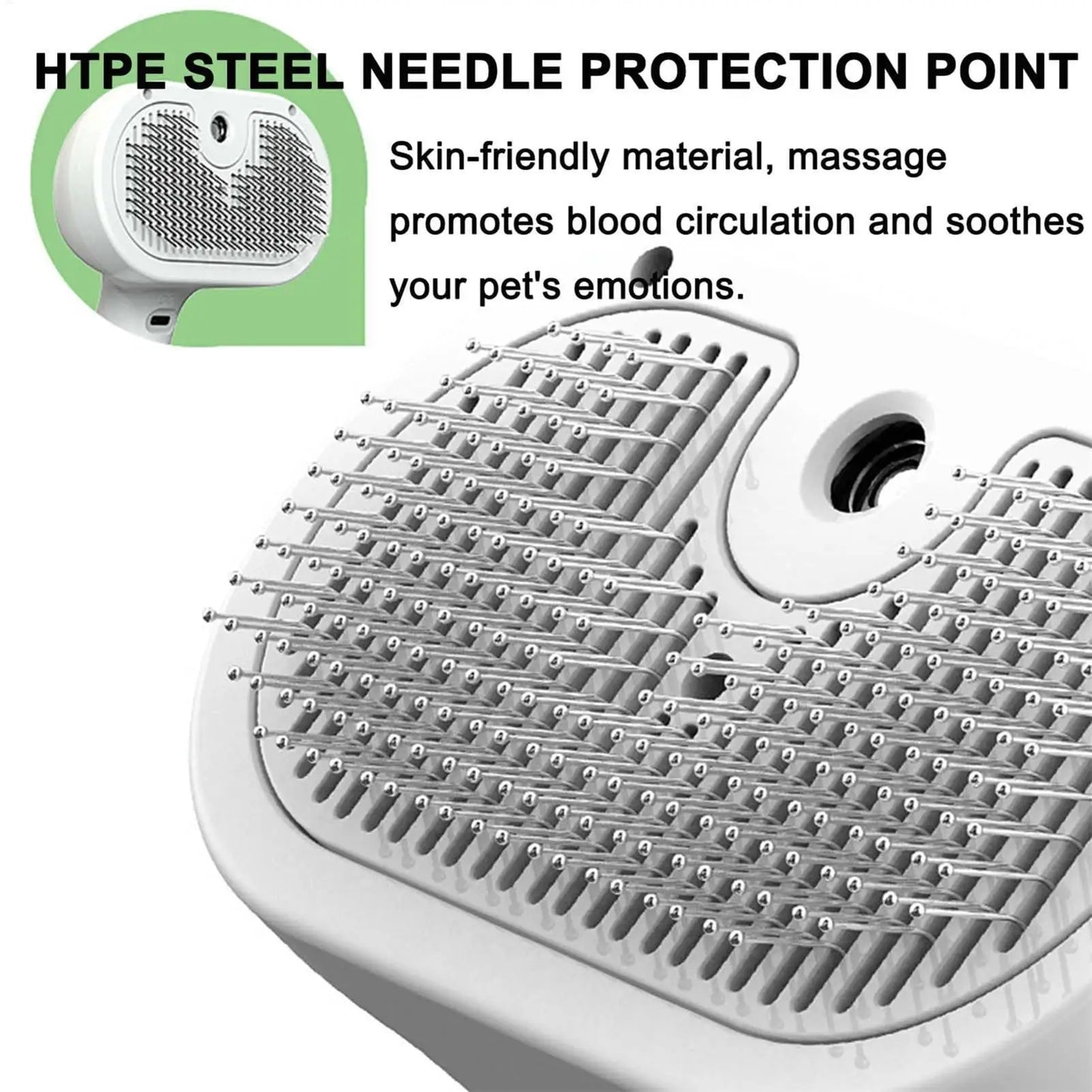 Professional Pet Grooming Spray Comb – Steam Hair Remover Brush for Cats & Dogs with Dematting & Self Cleaning