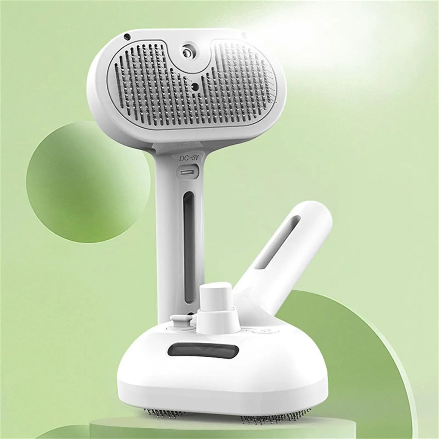 Professional Pet Grooming Spray Comb – Steam Hair Remover Brush for Cats & Dogs with Dematting & Self Cleaning