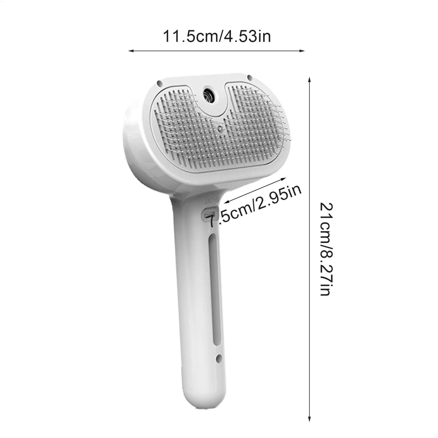 Professional Pet Grooming Spray Comb – Steam Hair Remover Brush for Cats & Dogs with Dematting & Self Cleaning
